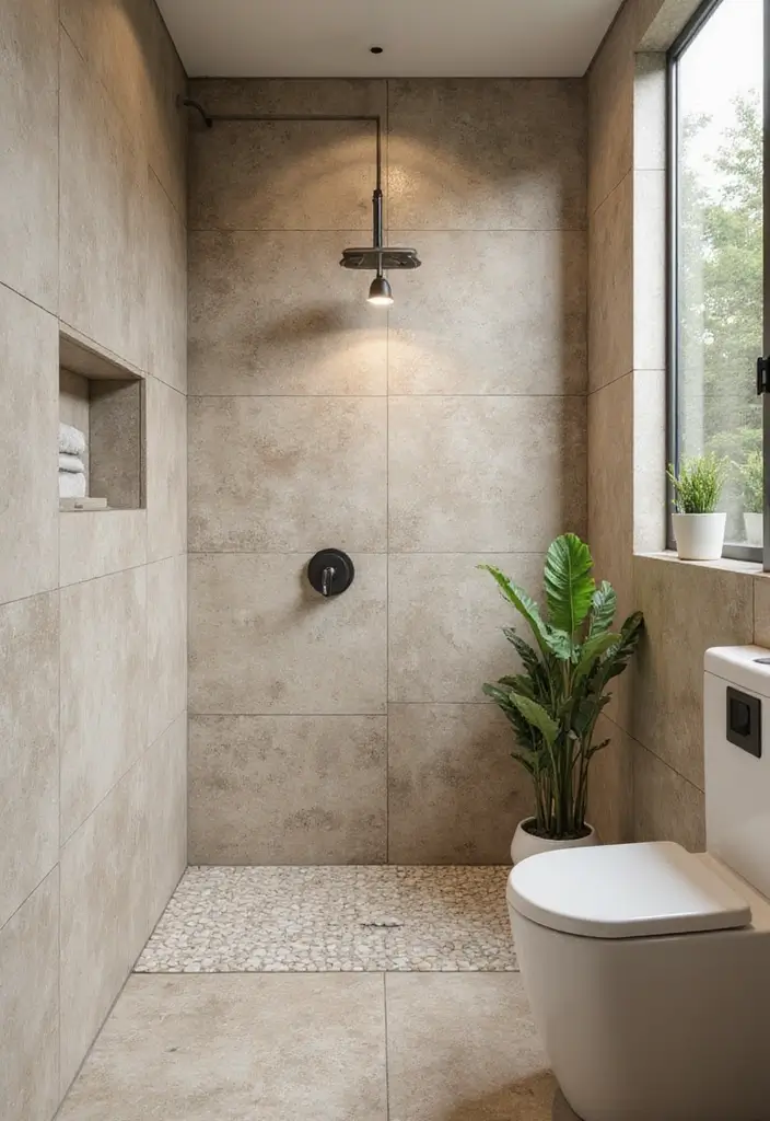27 Bathroom Shower Floor Tile Ideas For Safety And Style - 15. Biodegradable Tiles for Eco-Conscious Style