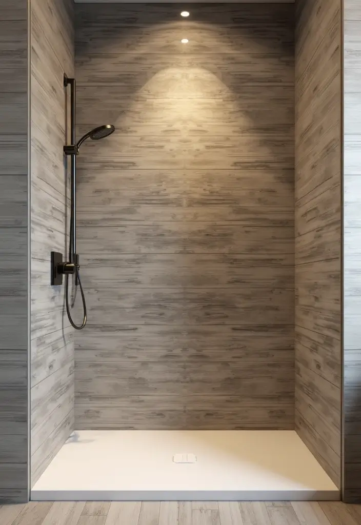 27 Bathroom Shower Floor Tile Ideas For Safety And Style - 8. Non-Slip Vinyl Tiles