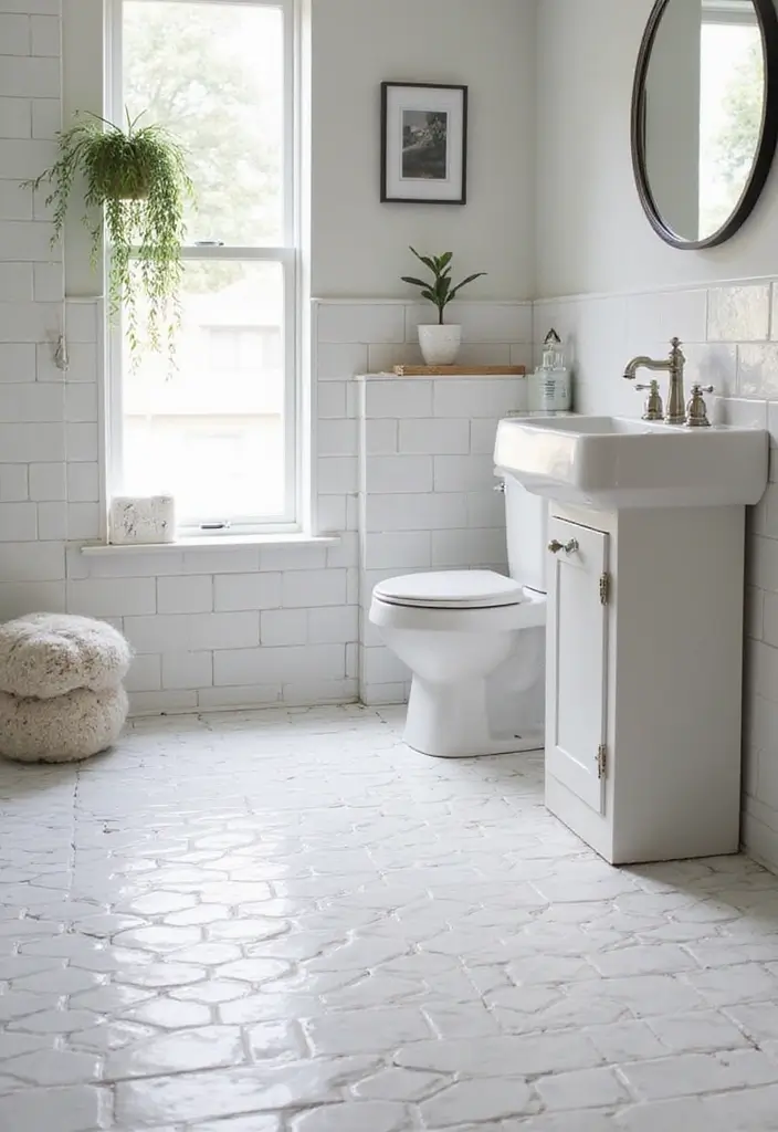 27 Bathroom Tile Floor Ideas For Modern Homes - 10. Subway Tile Patterns