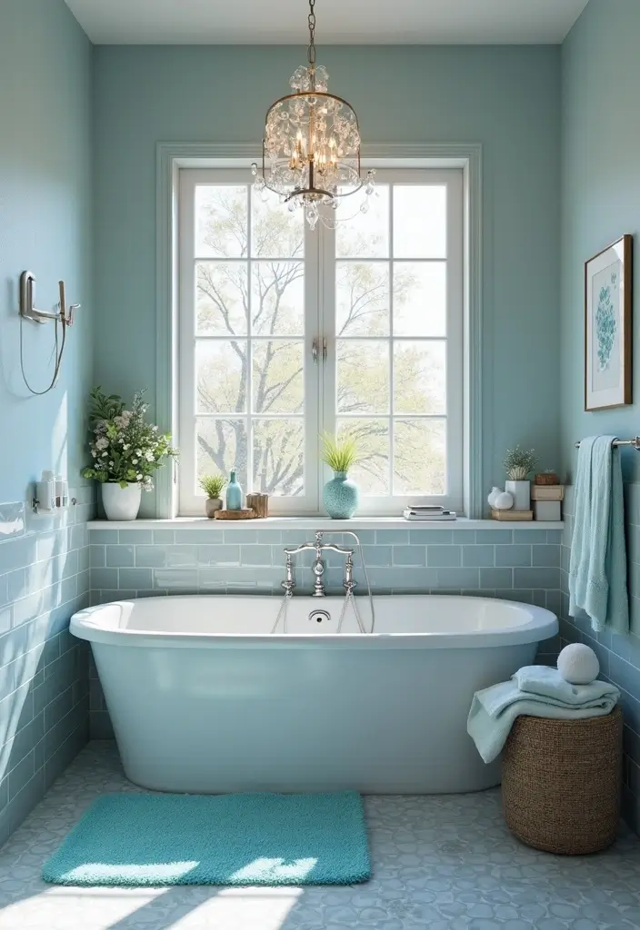 27 Blue And Grey Bathroom Ideas That Feel Balanced - 17. Seasonal Changes: Swap Blue for Grey