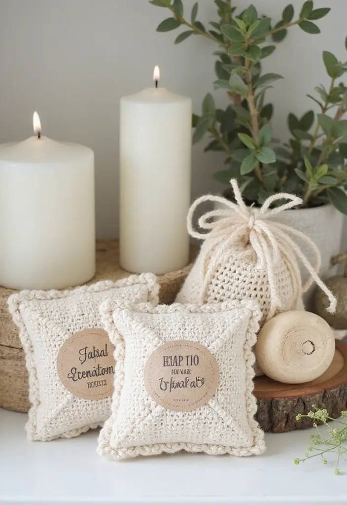 27 Crochet Bathroom Decor Ideas That Add Handmade Charm - 26. Crochet Scented Sachets