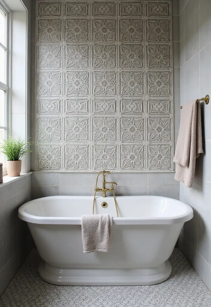 27 Indian Bathroom Tiles Design Inspiration for Eco-Friendly Decor - 17. Stunning Lattice Tiles