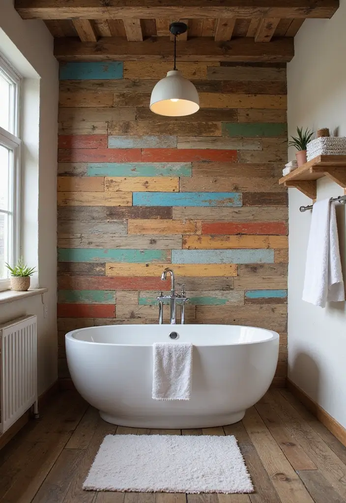 27 Indian Bathroom Tiles Design Inspiration for Eco-Friendly Decor - 8. Vibrant Pallet Tiles