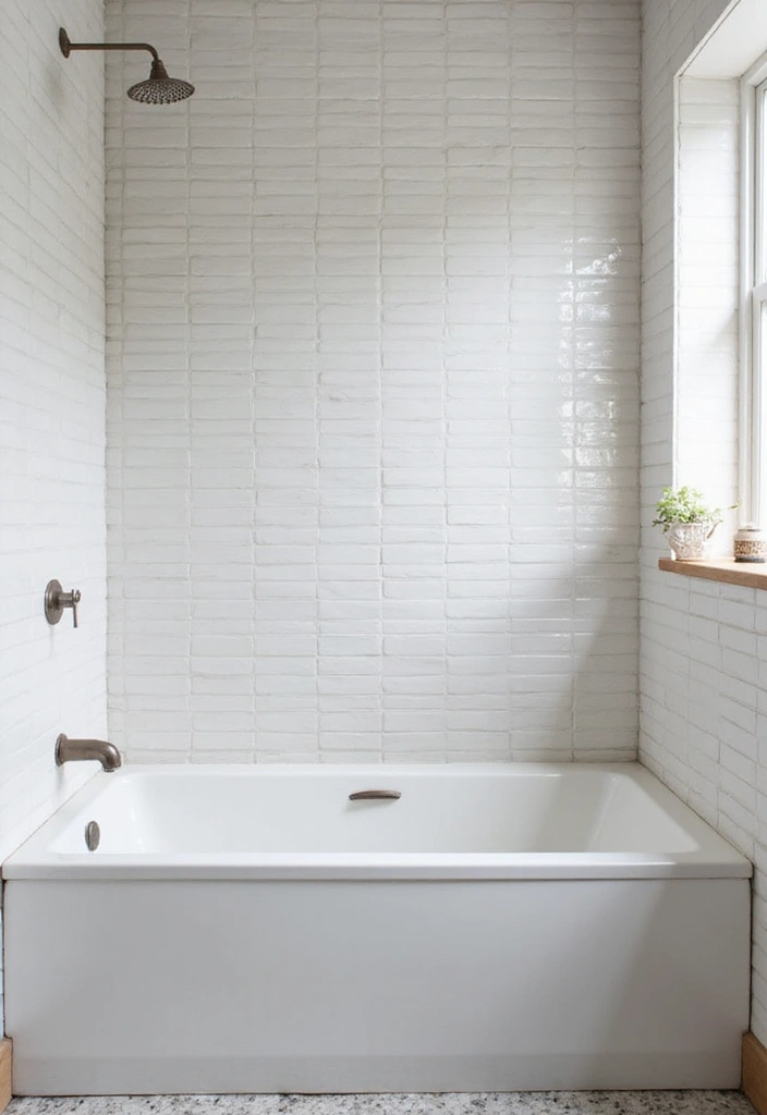 27 Indian Bathroom Tiles Design Inspiration for Eco-Friendly Decor - 9. Sleek Subway Tiles