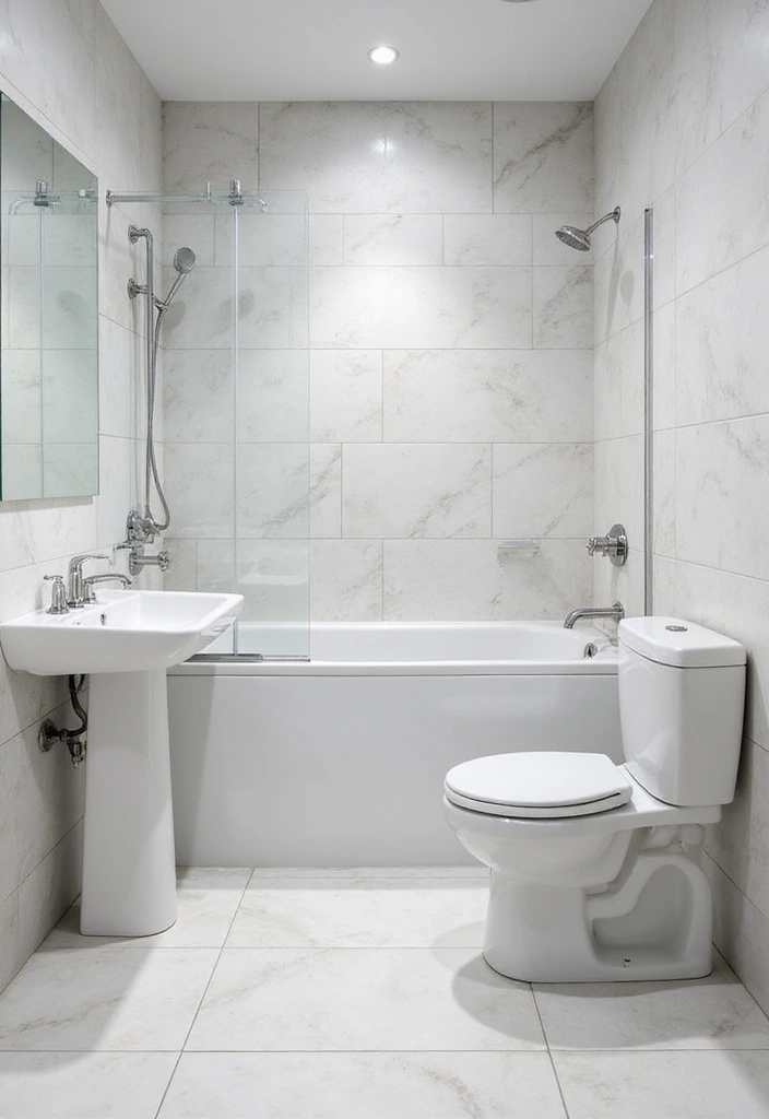 27 Latest Bathroom Tiles Design Trends 2024: Eco-Friendly Edition - 12. Grout-Free Options