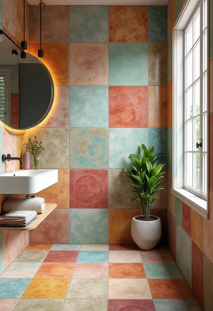 27 Latest Bathroom Tiles Design Trends 2024: Eco-Friendly Edition - 6. Eco-Friendly Ceramic Tiles