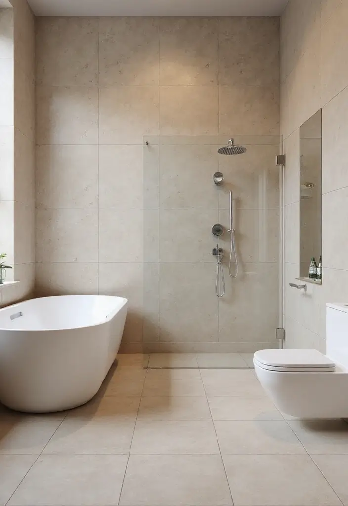 27 Latest Bathroom Tiles Design Trends 2024: Eco-Friendly Edition - 7. Matte Finishes