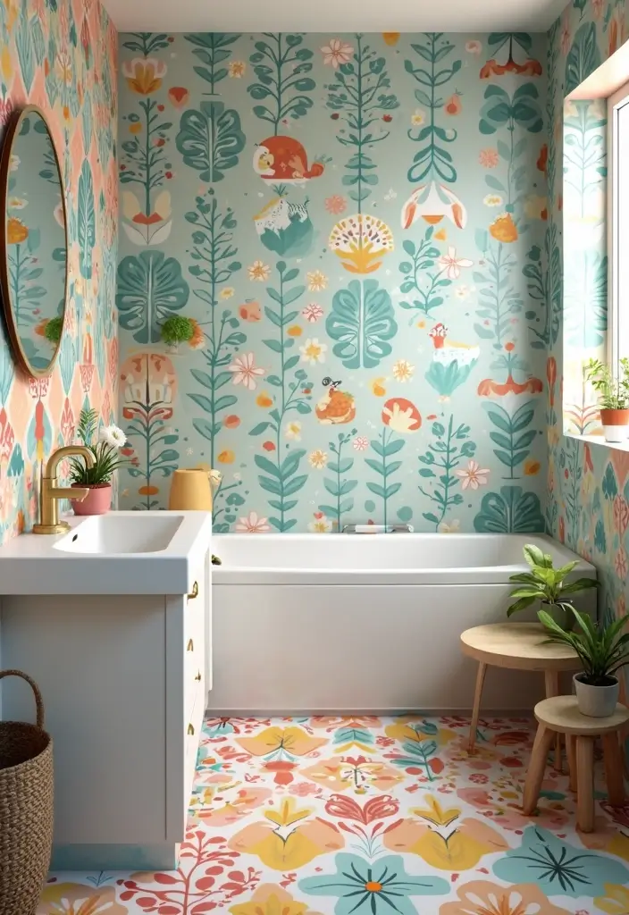 27 Modern Kids Bathroom Ideas That Feel Fun - 1. Colorful Tile Patterns