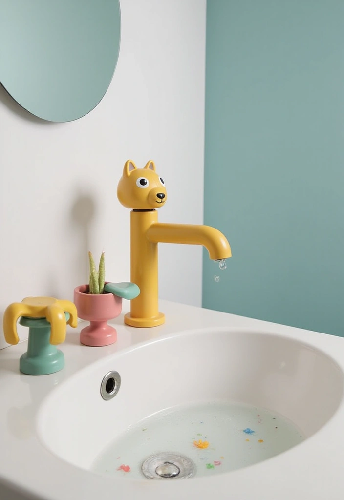 27 Modern Kids Bathroom Ideas That Feel Fun - 10. Interactive Features