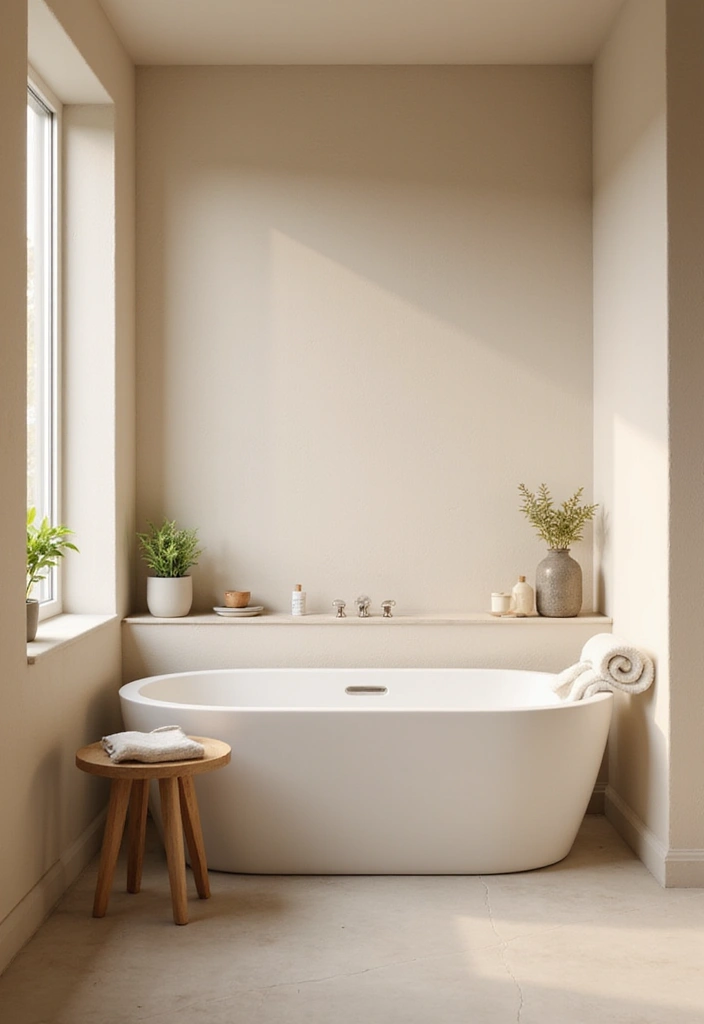 28 Bathroom Decor Beige And Calming - 1. Soft Beige Wall Paint