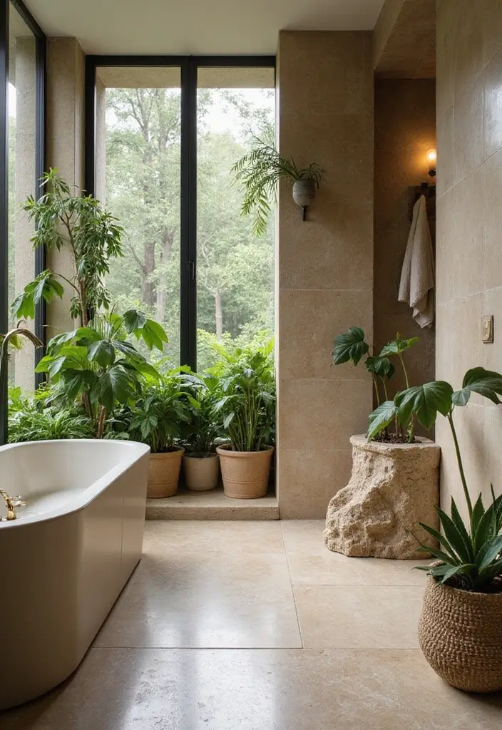 28 Bathroom Decor Beige And Calming - 6. Biophilic Designs
