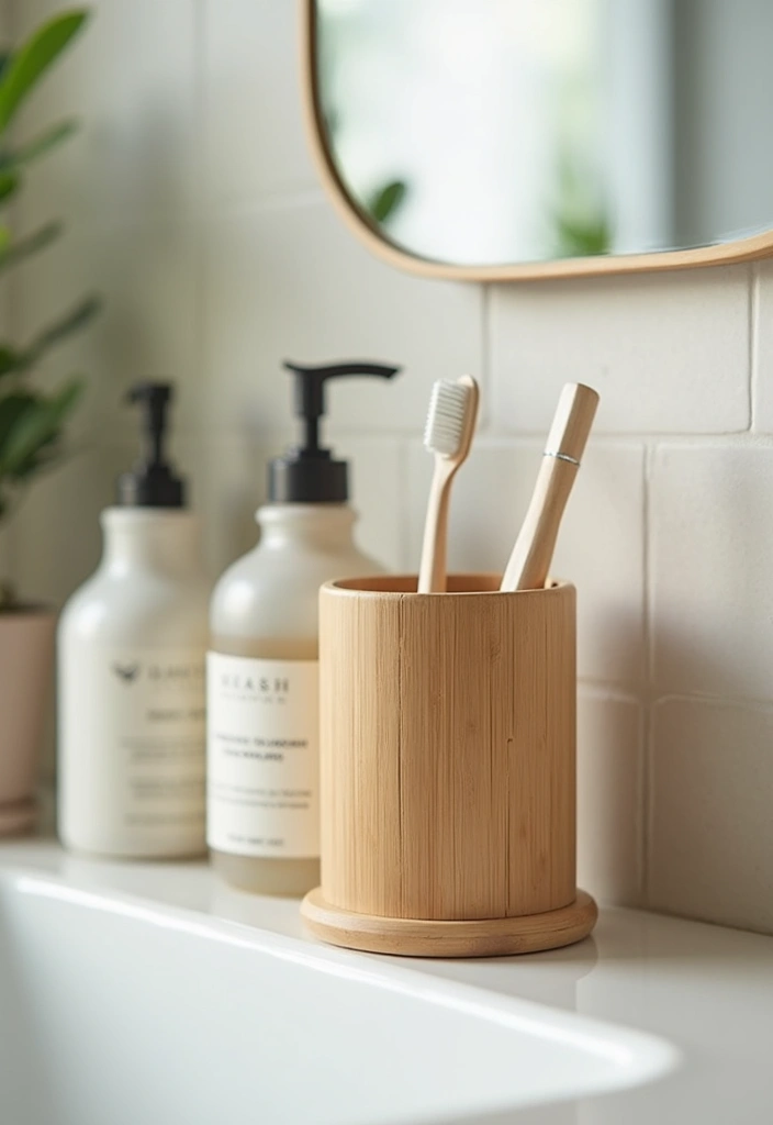 28 Bathroom Essentials Checklist For New Homes - 20. Attractive Toothbrush Holder