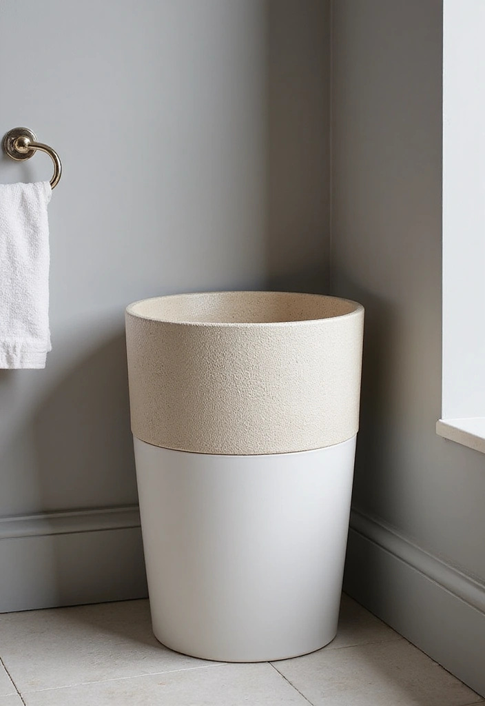 28 Bathroom Essentials Checklist For New Homes - 23. Elegant Waste Bins