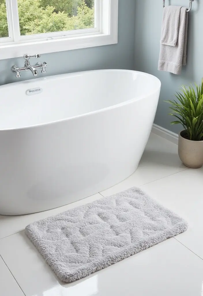 28 Bathroom Essentials Checklist For New Homes - 27. Non-Slip Bath Mats