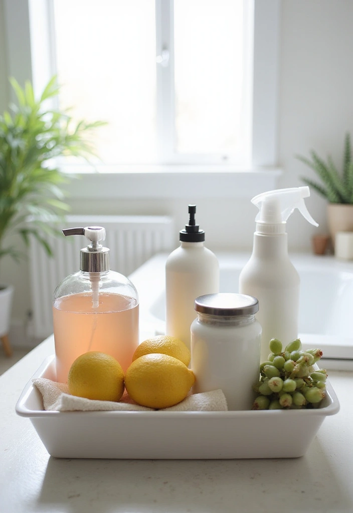 28 Bathroom Essentials Checklist For New Homes - 7. Non-Toxic Cleaning Supplies