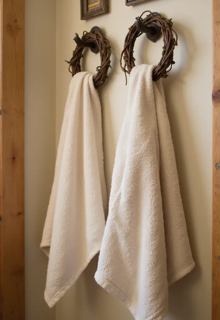28 Bathroom Hardware Ideas That Upgrade Instantly - 12. Grapevine Towel Holders