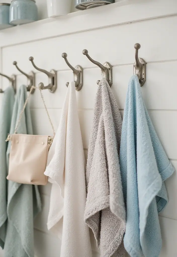 28 Bathroom Hardware Ideas That Upgrade Instantly - 17. Stylish Bathroom Hooks