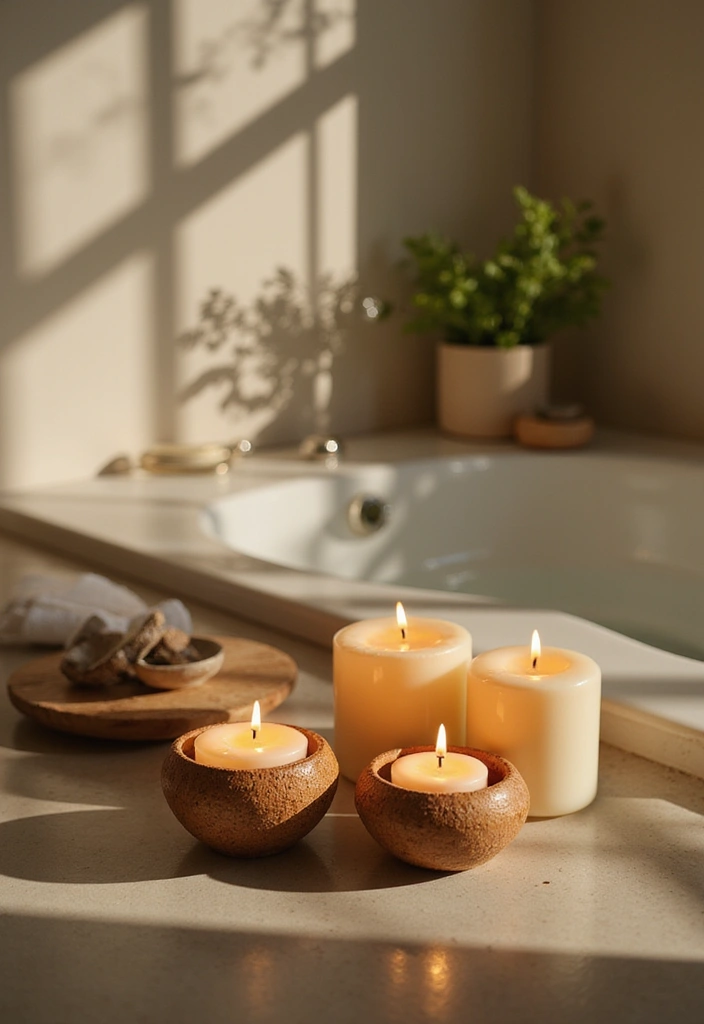 28 Bathroom Hardware Ideas That Upgrade Instantly - 21. Eco-Conscious Candles