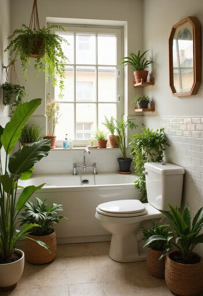 28 Bathroom Hardware Ideas That Upgrade Instantly - 23. Indoor Plants