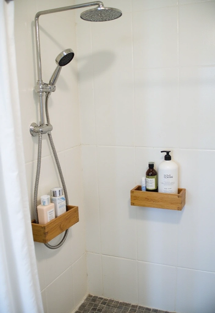 28 Bathroom Hardware Ideas That Upgrade Instantly - 24. Eco-Friendly Shower Caddy