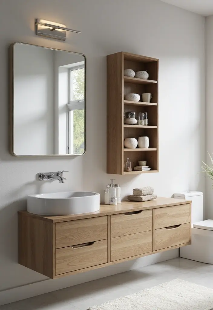 28 Bathroom Hardware Ideas That Upgrade Instantly - 28. Multi-Functional Storage Units
