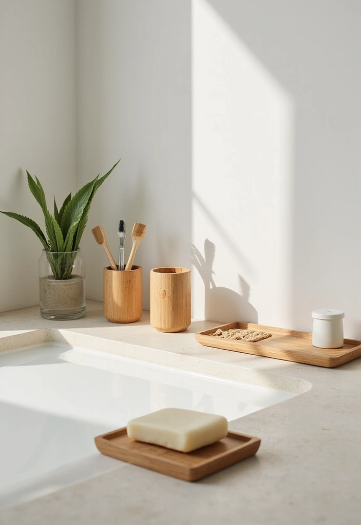 28 Bathroom Hardware Ideas That Upgrade Instantly - 4. Bamboo Bath Accessories