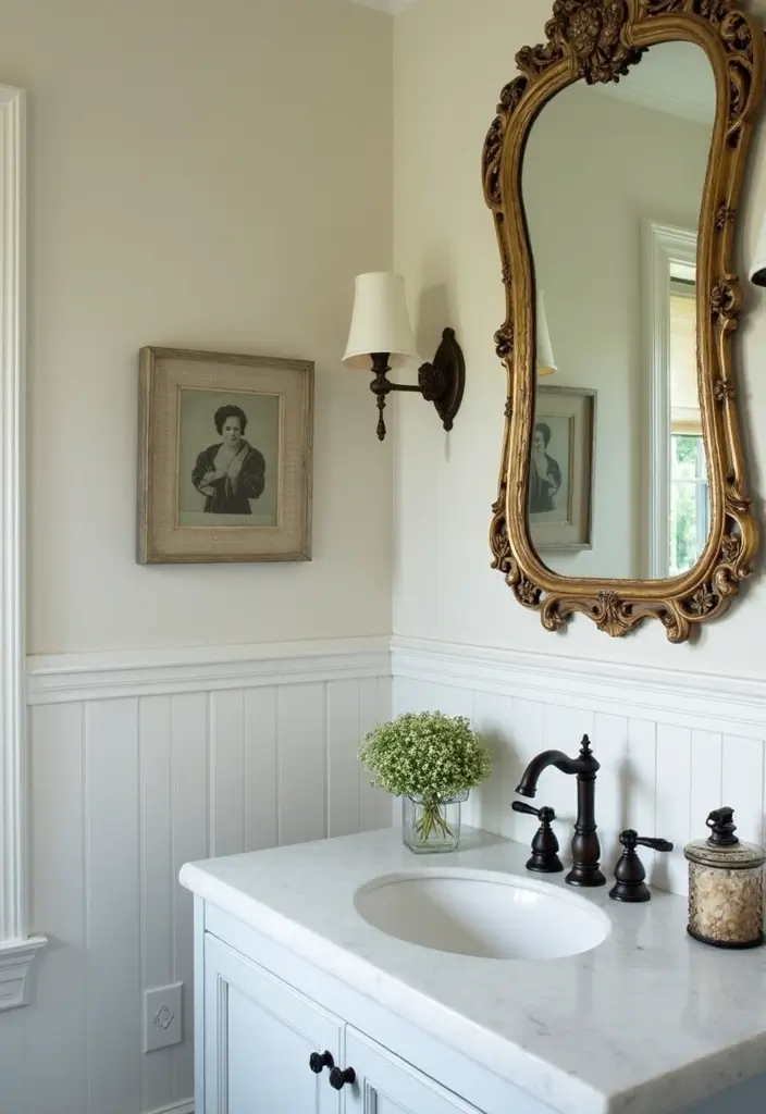 28 Bathroom Hardware Ideas That Upgrade Instantly - 7. Vintage-Inspired Hardware