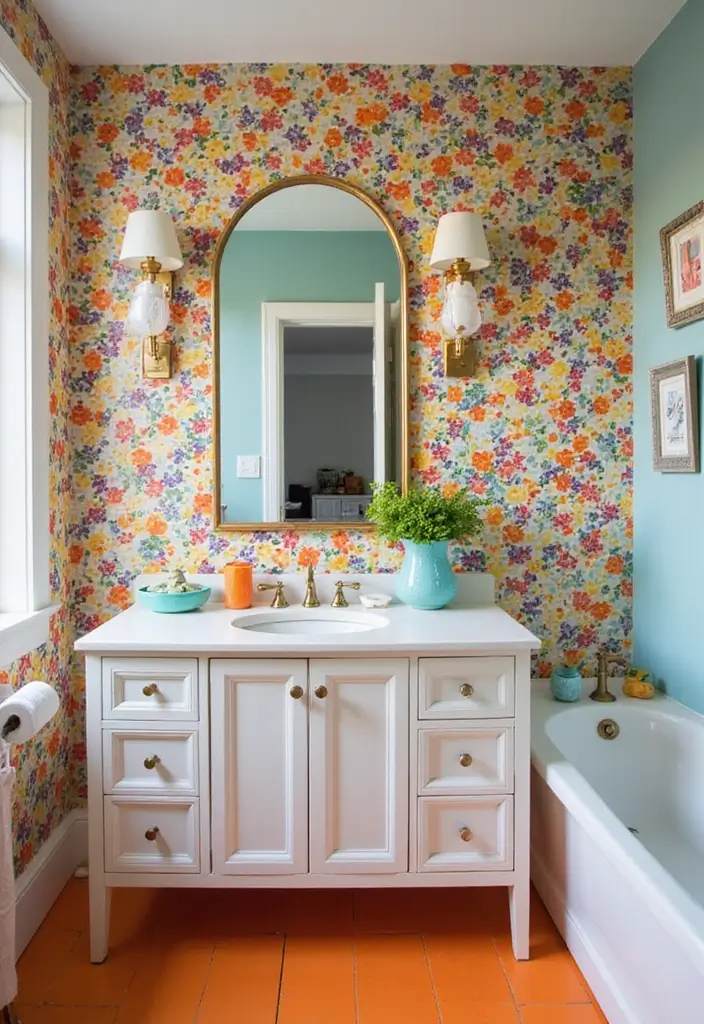 28 Bathroom Ideas Mirrors That Double As Art - 10. Colorful Mosaic Mirror