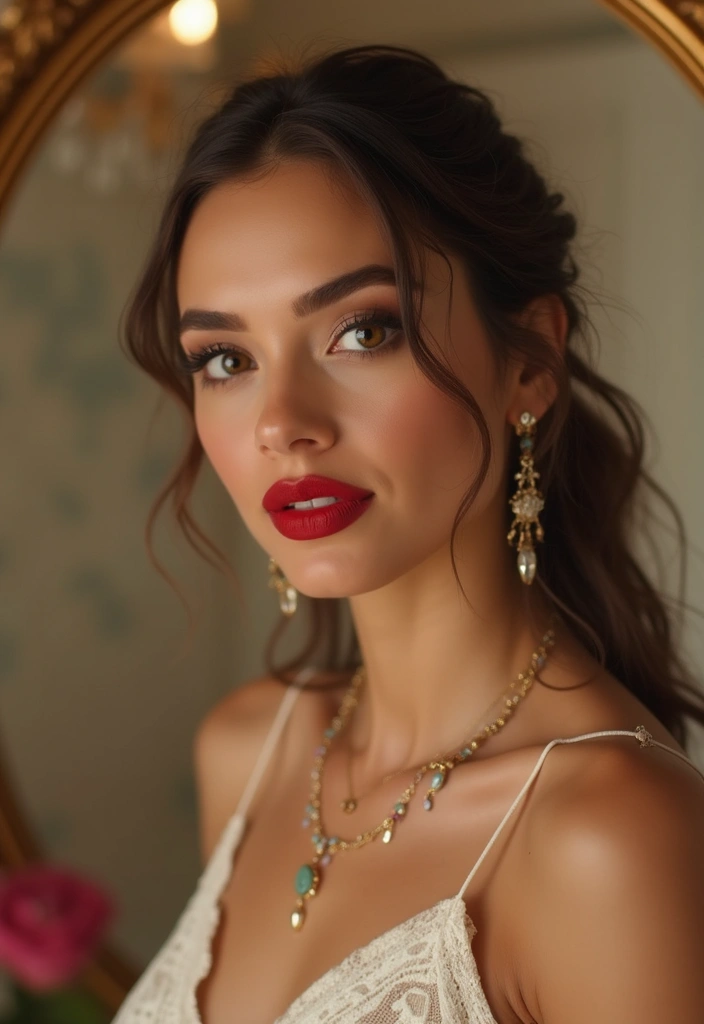 28 Bathroom Mirror Selfie Ideas For Perfect Shots - 20. Capture the Details