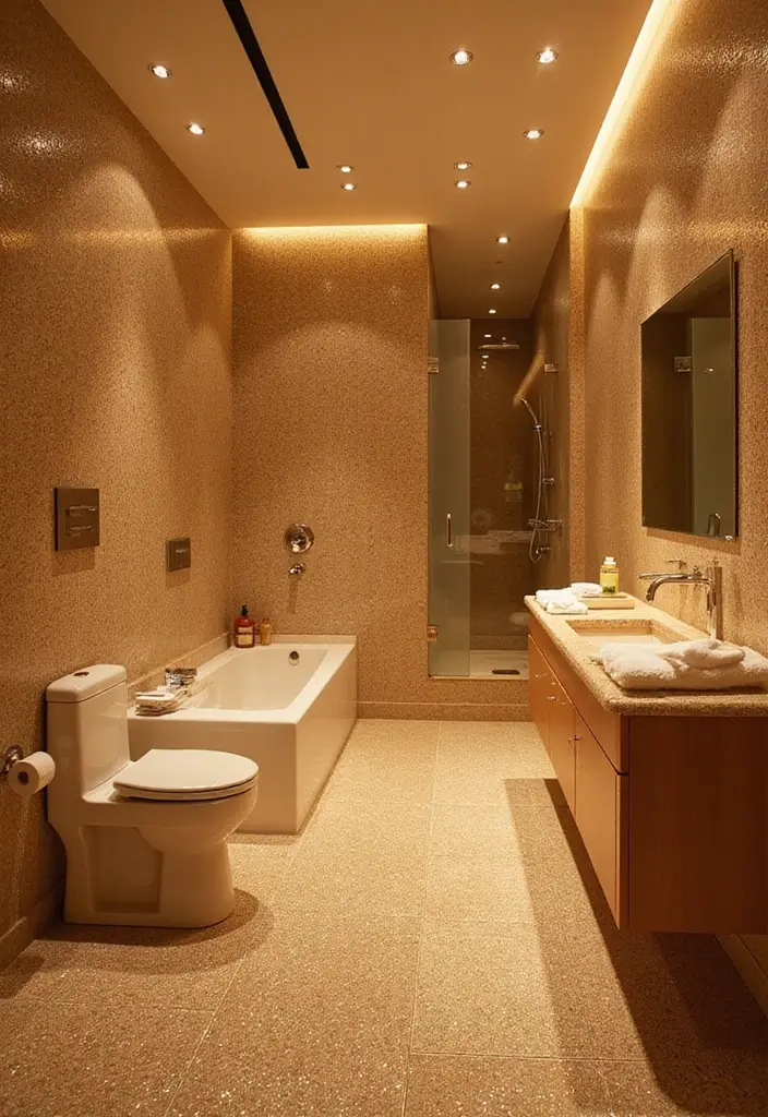 28 Bathroom Tiling Ideas For A Custom Look - 23. Twinkle Tiles