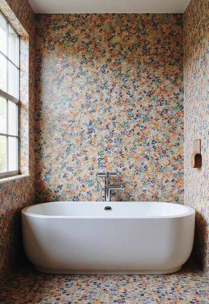 28 Bathroom Tiling Ideas For A Custom Look - 8. Mosaic Tiles