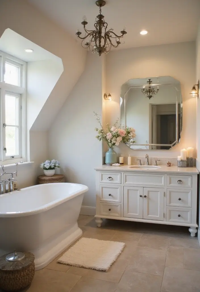 28 Dormer Bathroom Ideas That Maximize Space - 27. Thoughtful Scent Arrangement