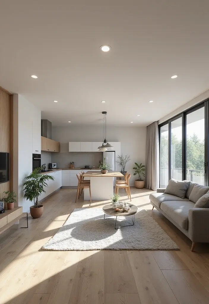 28 Eco-Friendly 2 Bedroom 2 Bathroom House Plans With Smart Layouts - 1. The Open Concept Marvel