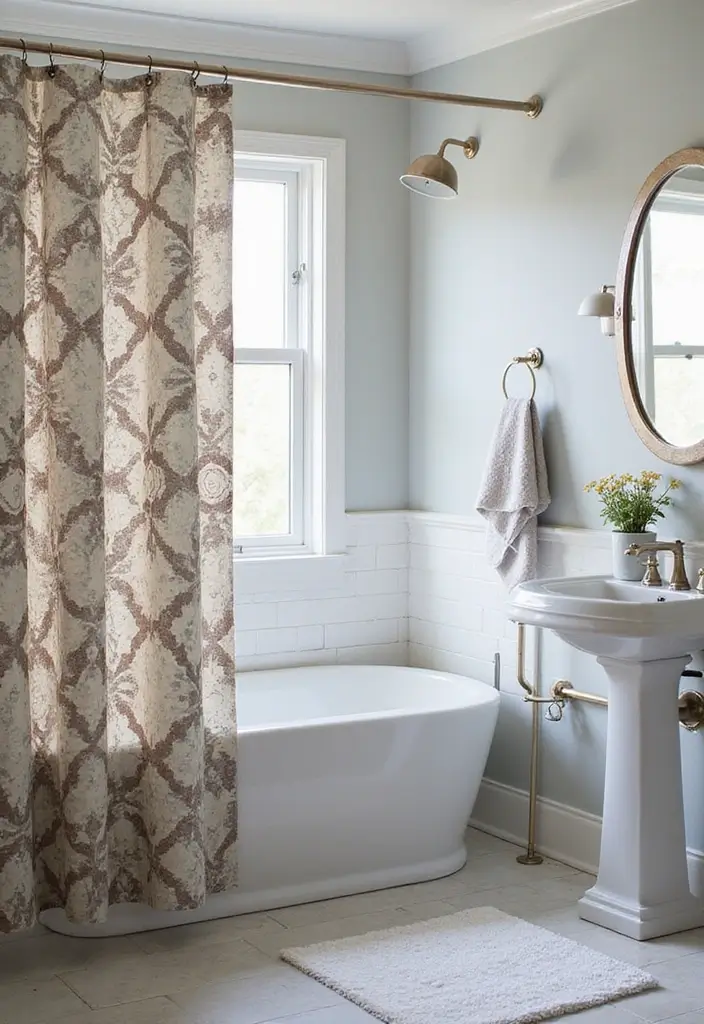 28 Modern Bathroom Bloxburg Ideas For Builders - 15. Contemporary Shower Curtains