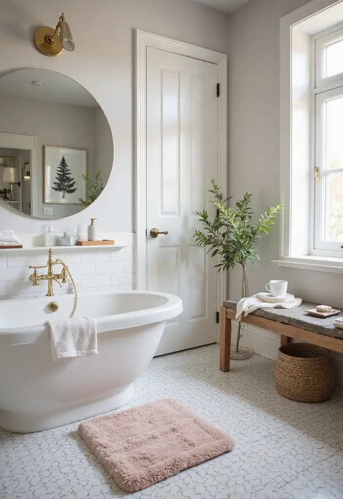 28 Modern Bathroom Bloxburg Ideas For Builders - 18. Chic Bath Mats