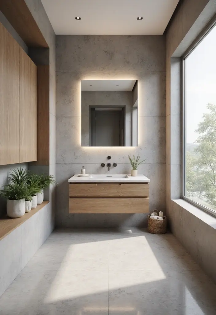 28 Modern Bathroom Bloxburg Ideas For Builders - 19. Integrated Technology