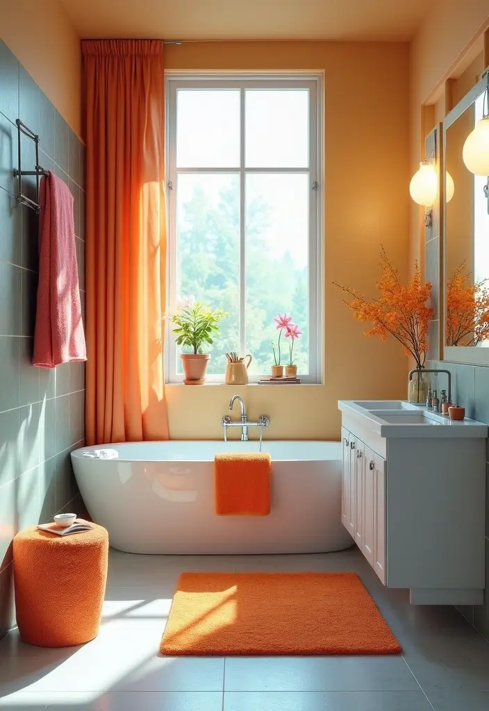 28 Modern Bathroom Bloxburg Ideas For Builders - 23. Colorful Accents