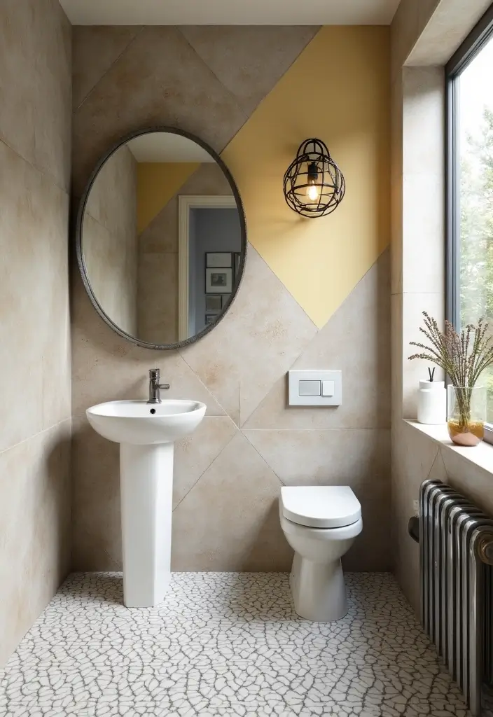 28 Modern Bathroom Bloxburg Ideas For Builders - 7. Bold Accent Walls