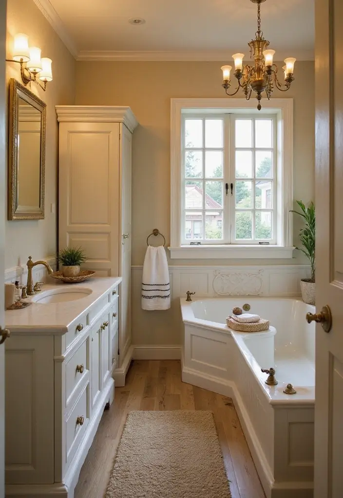 28 Old World Bathroom Designs That Feel Grand - 10. Classic Towel Warmers