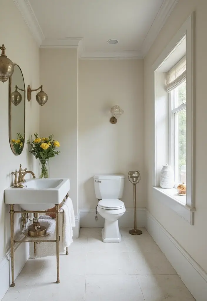 28 Old World Bathroom Designs That Feel Grand - 11. Vintage Plumbing Fixtures