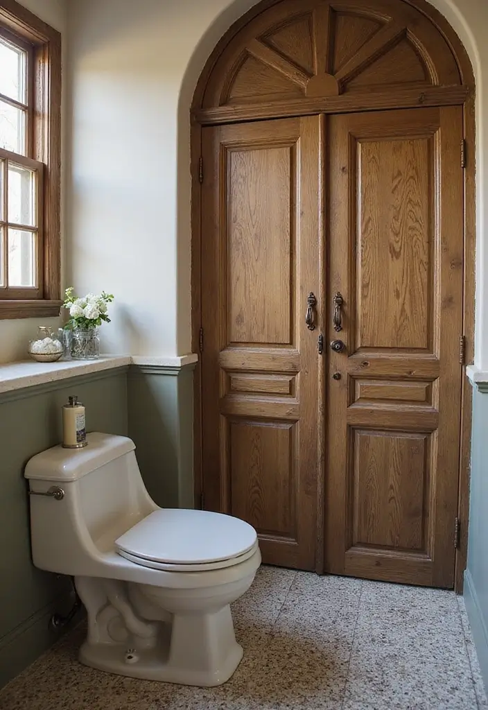 28 Old World Bathroom Designs That Feel Grand - 24. Unique Water Closets