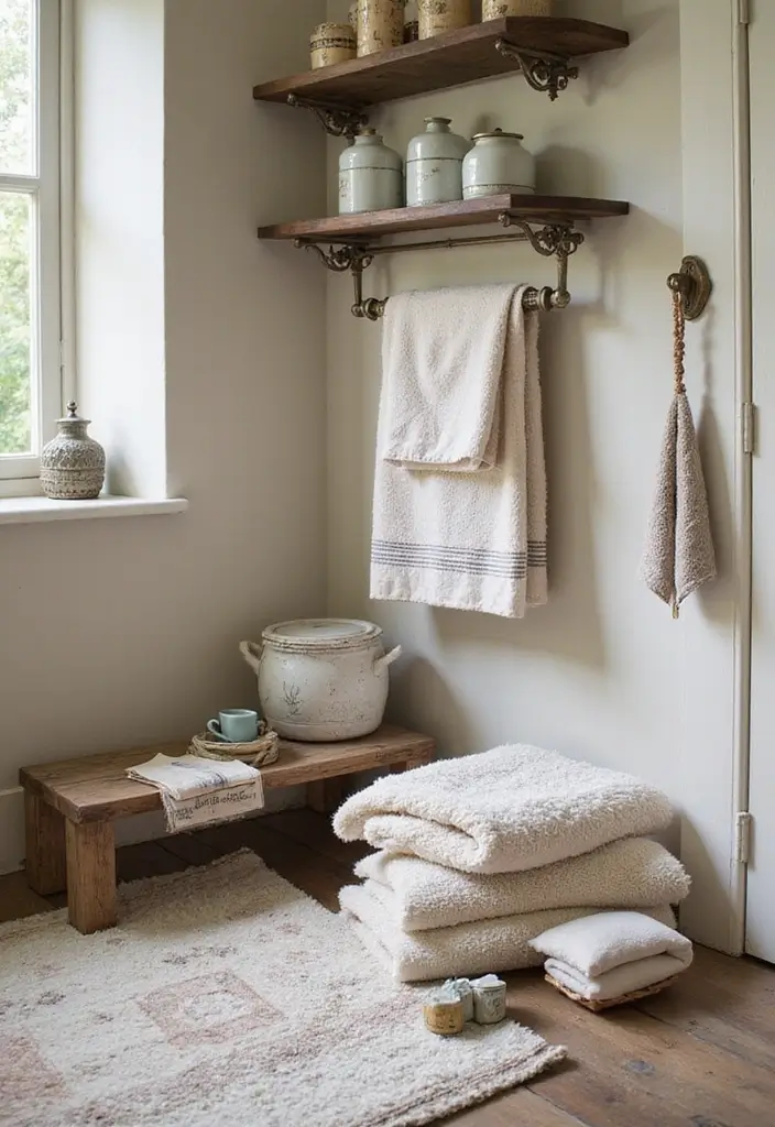 28 Old World Bathroom Designs That Feel Grand - 7. Vintage Accessories