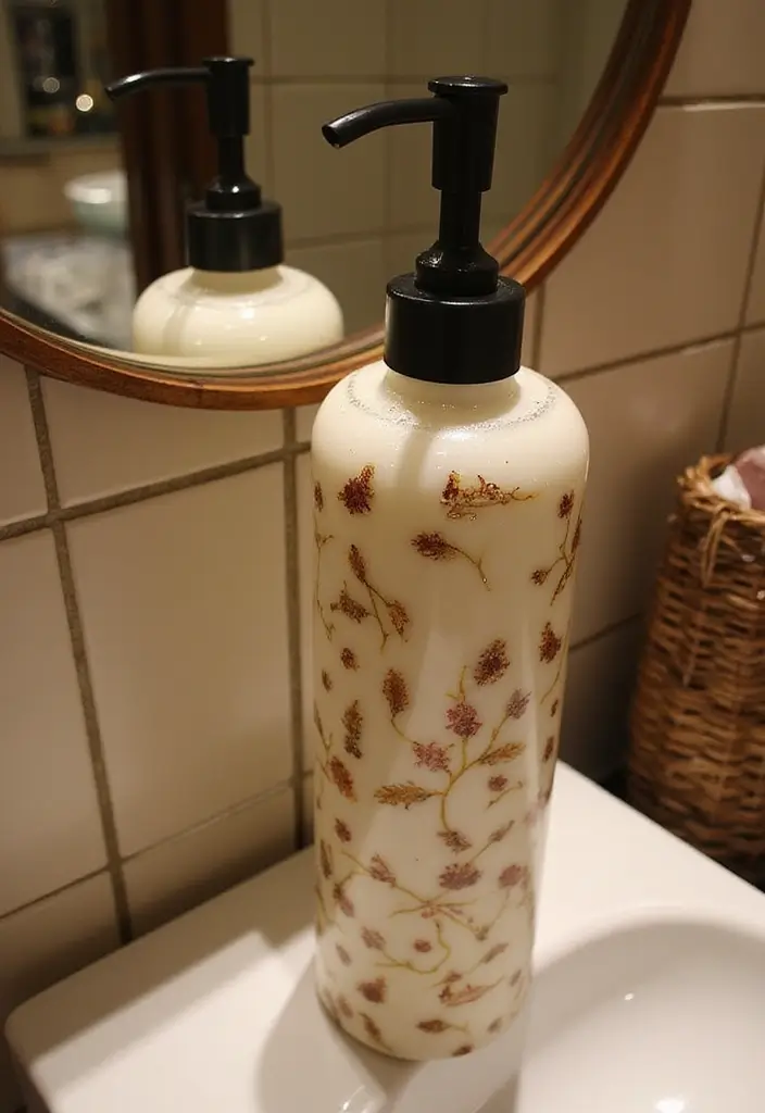28 Restaurant Bathroom Ideas That Impress Guests - 10. Artful Soap Dispensers