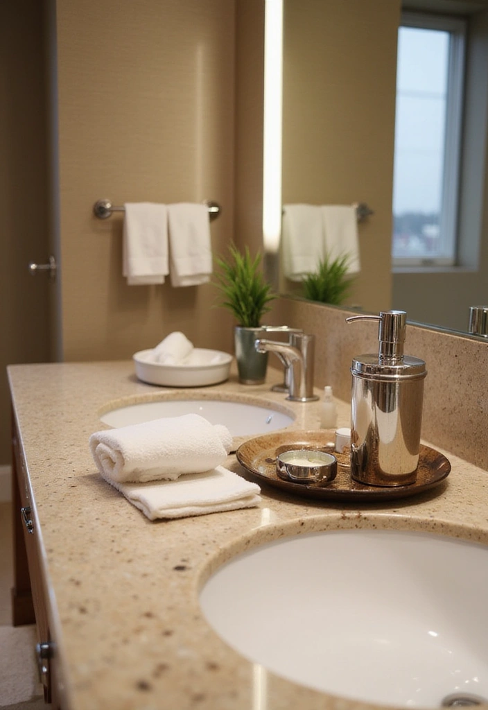 28 Restaurant Bathroom Ideas That Impress Guests - 20. Luxurious Bath Accessories