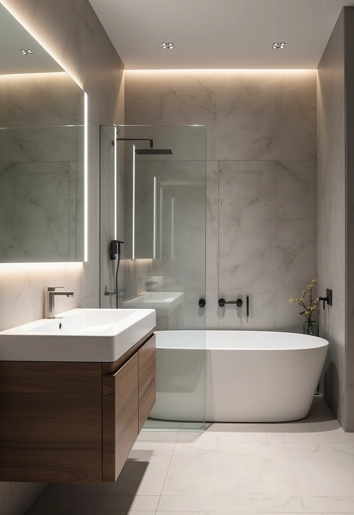 28 Scandinavian Bathroom Ideas That Feel Minimal And Clean - 17. Integrated Technology