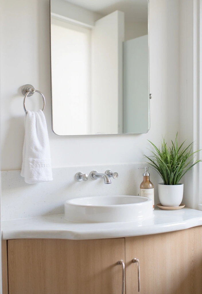 28 Scandinavian Bathroom Ideas That Feel Minimal And Clean - 24. Clean Countertops