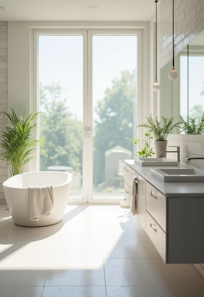 28 Scandinavian Bathroom Ideas That Feel Minimal And Clean - 3. Bright and Open Layout