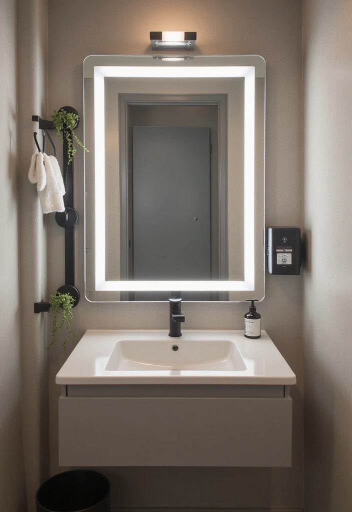 28 Small Bathroom Modern Design Inspirations - 18. Integrated Technology