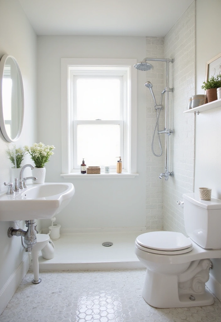 28 Small Bathroom Modern Design Inspirations - 19. White and Bright