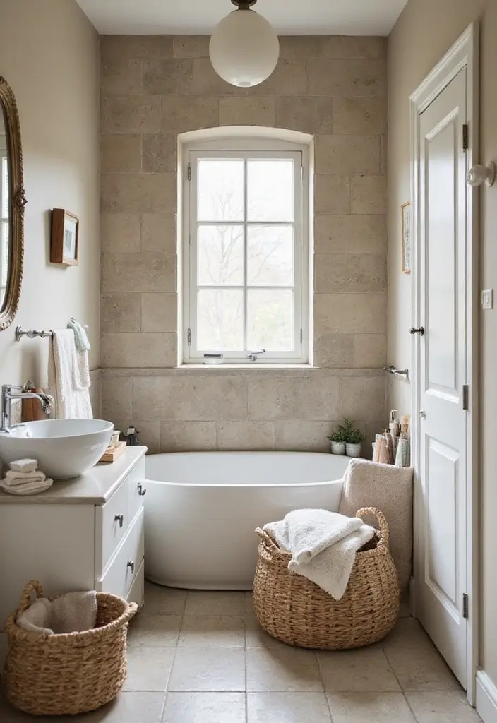 28 Small Bathroom Modern Design Inspirations - 20. Layered Textures